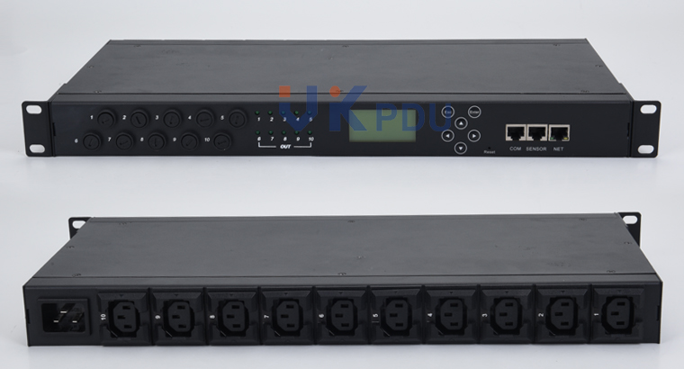 Smart PDU 10 way C13,C20 input Overload protection