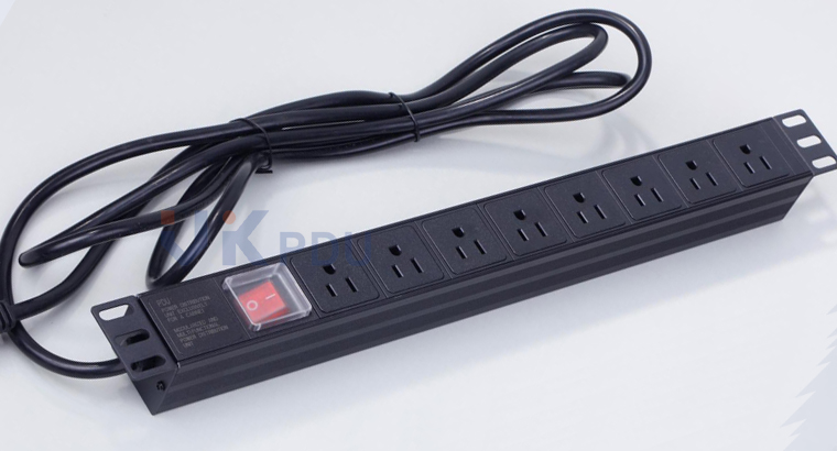 America Type PDU 8WAY NEMA5-15R